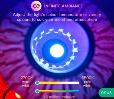 Nous P3 Smart Wi-Fi Bulb RGB E27 - chytrá žárovka RGB E27
