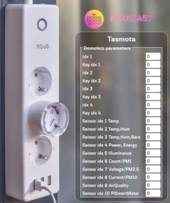 Nous A5T WiFi Smart Power Strip s Tasmotou - prodlužovačka s TASMOTA Firmwarem