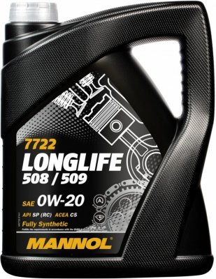 Motorový olej Mannol LongLife 7722 508/509 0W-20, 5L