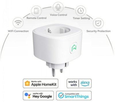 Meross Smart Wi-Fi Plug - chytrá zásuvka