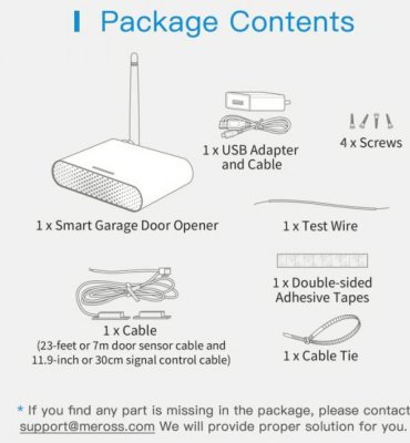 Meross Smart Wi-Fi Garage Door Opener - otevírač tří garažových bran
