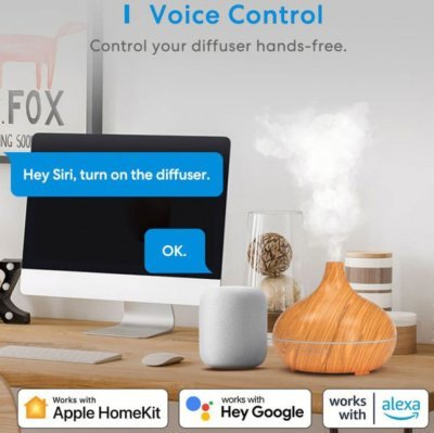 Meross Smart Wi-Fi Essential Oil Diffuser - difuzér esenciálních olejů, Wi-Fi