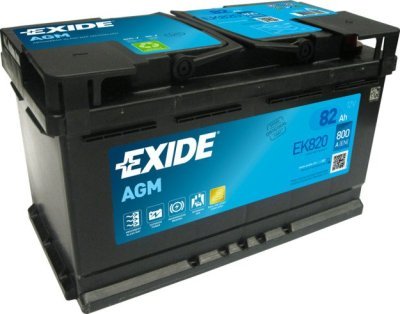 Autobaterie Exide Start-Stop AGM, 12V, 82Ah, 800A, EK820