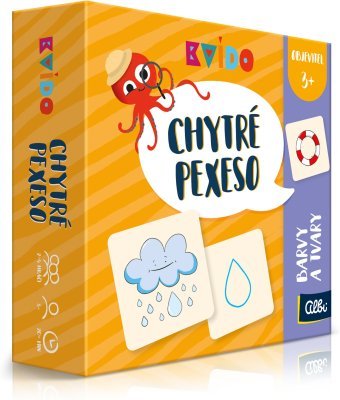 Kvído Chytré pexeso - Barvy a tvary