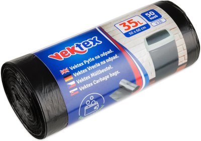 Vektex V3B pytle na odpad 50 ks černé 35 l