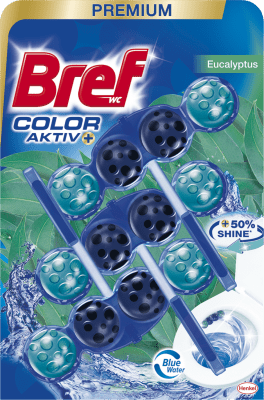 Bref Color Aktiv WC blok s vůní eukalyptu 3 x 50 g
