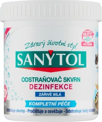 Sanytol dezinfekční odstraňovač skvrn zářivě bílá 450 g