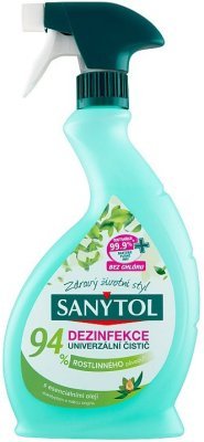 SANYTOL dezinfekční univerzální čistič ve spreji s 94 % rostlinného původu 500 ml