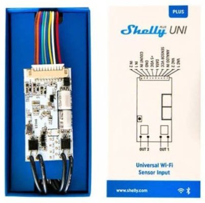 Shelly Plus Uni - inteligentní modul, Wi-Fi