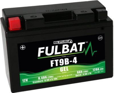 Bezúdržbová motocyklová baterie FULBAT FT9B-4 (YT9B-4)