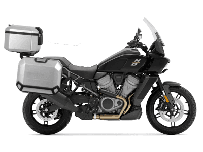 Kompletní sada hliníkových kufrů SHAD 130.kitTERRAbig48-54 TERRA, 48L topcase 47L/47L boční kufry, včetně montážní sady a plotny SHAD Harley Davidson Pan Americ