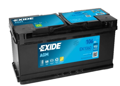 Autobaterie Exide Start-Stop AGM, 12V, 106Ah, 950A, EK1060