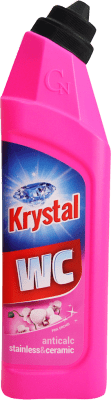 Krystal WC cleaner růžový 750ml kyselý na nerez a keramiku Pink orchid