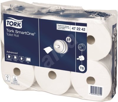 Toaletní papír TORK SmartOne se středovým odvíjením 2vr, T8, délka 207m (6ks)