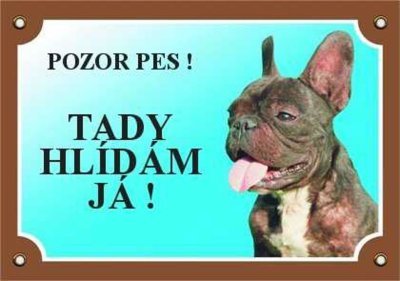 Cedulka Dafiko FRANCOUZSKÝ BULDOČEK