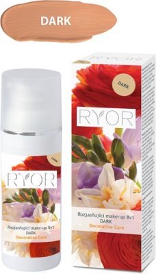 RYOR Rozjasňující make-up 8v1 DARK 30ml dávkovač + dáreček 3 vzorečky zdarma