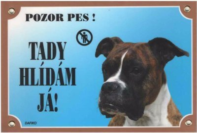 Cedulka Dafiko BOXER