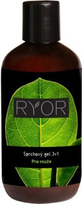 RYOR Sprchový gel 3v1 pro muže 250ml flakon + dáreček 3 vzorečky zdarma