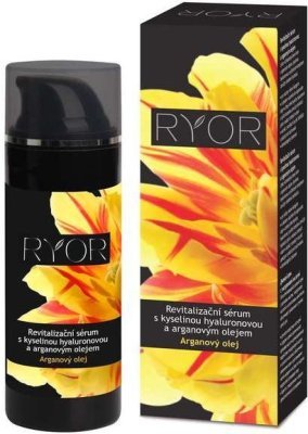 RYOR Revitalizační sérum s kyselinou hyaluronovou a arganovým olejem 50ml dávkovač + dáreček 3 vzorečky zdarma