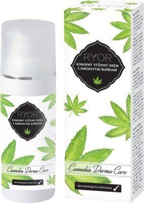 RYOR Konopný výživný krém s kmenovými buňkami 50ml dávkovač  + dáreček 3 vzorečky zdarma