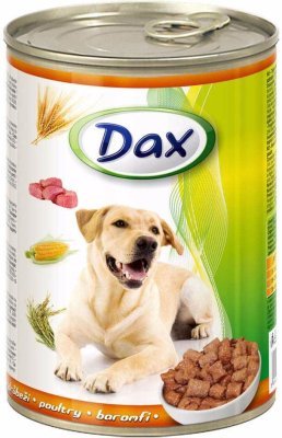 Dax Dog kousky drůbeží, konzerva 415 g
