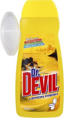 Dr. Devil WC gel s košíčkem 3v1 Lemon 400ml