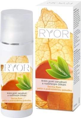 RYOR Krém proti zarudnutí a rozšířeným žilkám 50ml dávkovač + dáreček 3 vzorečky zdarma