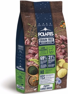 Polaris Dog Puppy Large jehně & losos GF 12 kg