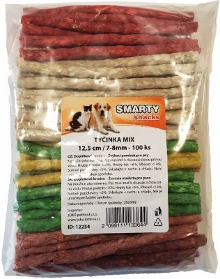 Tyčinka mix SMARTY 12,5 cm, 7 - 8 mm (100 ks)
