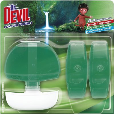 Dr. Devil WC blok 3v1 3x55ml Natur fresh