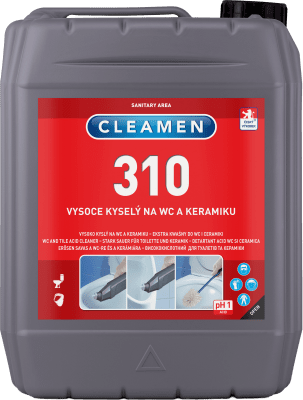 CLEAMEN 310 gelový kyselý čistič WC a keramiky 5l