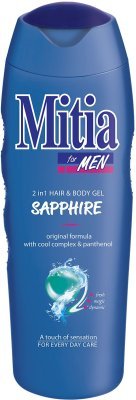 Mitia for men 2v1 sprchový gel 2v1, 400ml Sapphire