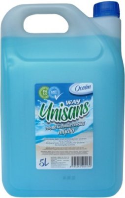 Unisans modré antibakteriální tekuté mýdlo 5l modré PH 5,5