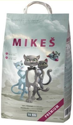 MIKEŠ Premium bílé hrudkující 10 kg