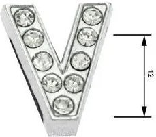 Navlékací písmenka V 12 mm
