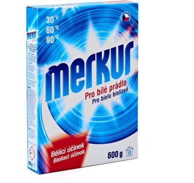 Merkur pro bílé prádlo prací prášek 600g