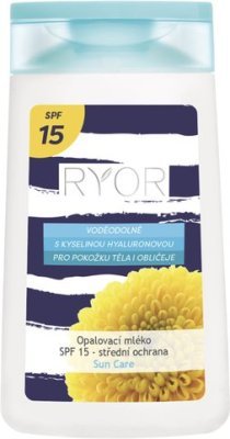 RYOR Opalovací mléko SPF 15, 200ml + dáreček 3 vzorečky zdarma