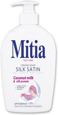 Mitia tekuté mýdlo 500ml Silk Satin s dávkovačem