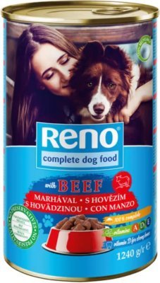 RENO Dog hovězí, kousky 1240 g