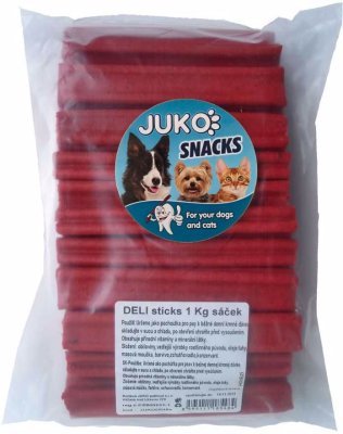 Deli sticks Hovězí JUKO Snacks 1 kg (cca 30 ks)