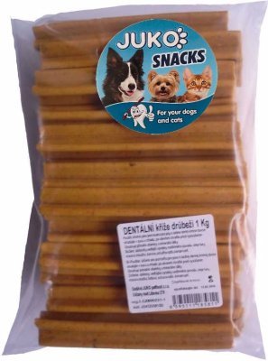 Dentální kříž Drůbeží JUKO Snacks 1 kg (cca 45 ks)