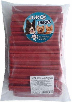 Dentální kříž Hovězí JUKO Snacks 1 kg (cca 47 ks)