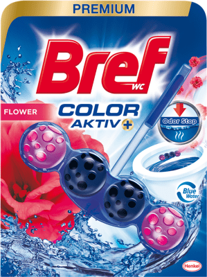 Bref WC PREMIUM Color aktiv 50g Flower