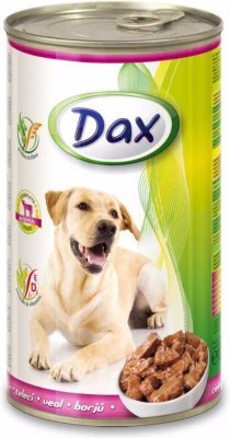 Dax Dog kousky telecí, konzerva 1240 g