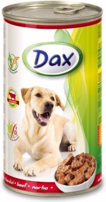 Dax Dog kousky hovězí, konzerva 1240 g