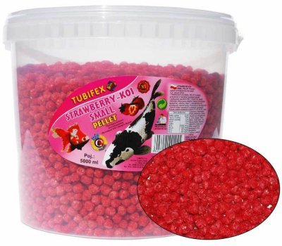 KOI STRAWBERRY pellet kuličky 5 l
