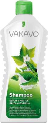 VAKAVO šampon kopřiva+bříza 500ml