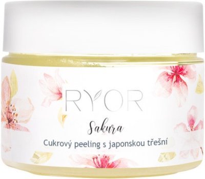 RYOR Cukrový peeling s japonskou třešní 325g Sakura  + dáreček 3 vzorečky zdarma