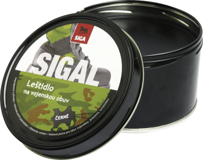 SIGAL Vojenské leštidlo černé 250g