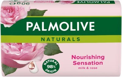 PALMOLIVE mýdlo Mléko&Růže 90g růžové